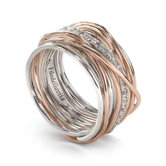 Filodellavita Classica 13 fili in Oro Rosa e Argento