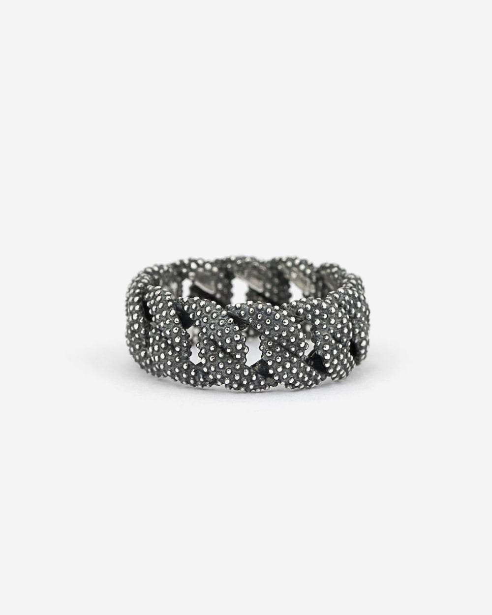 Anello grumetta piccola puntinata