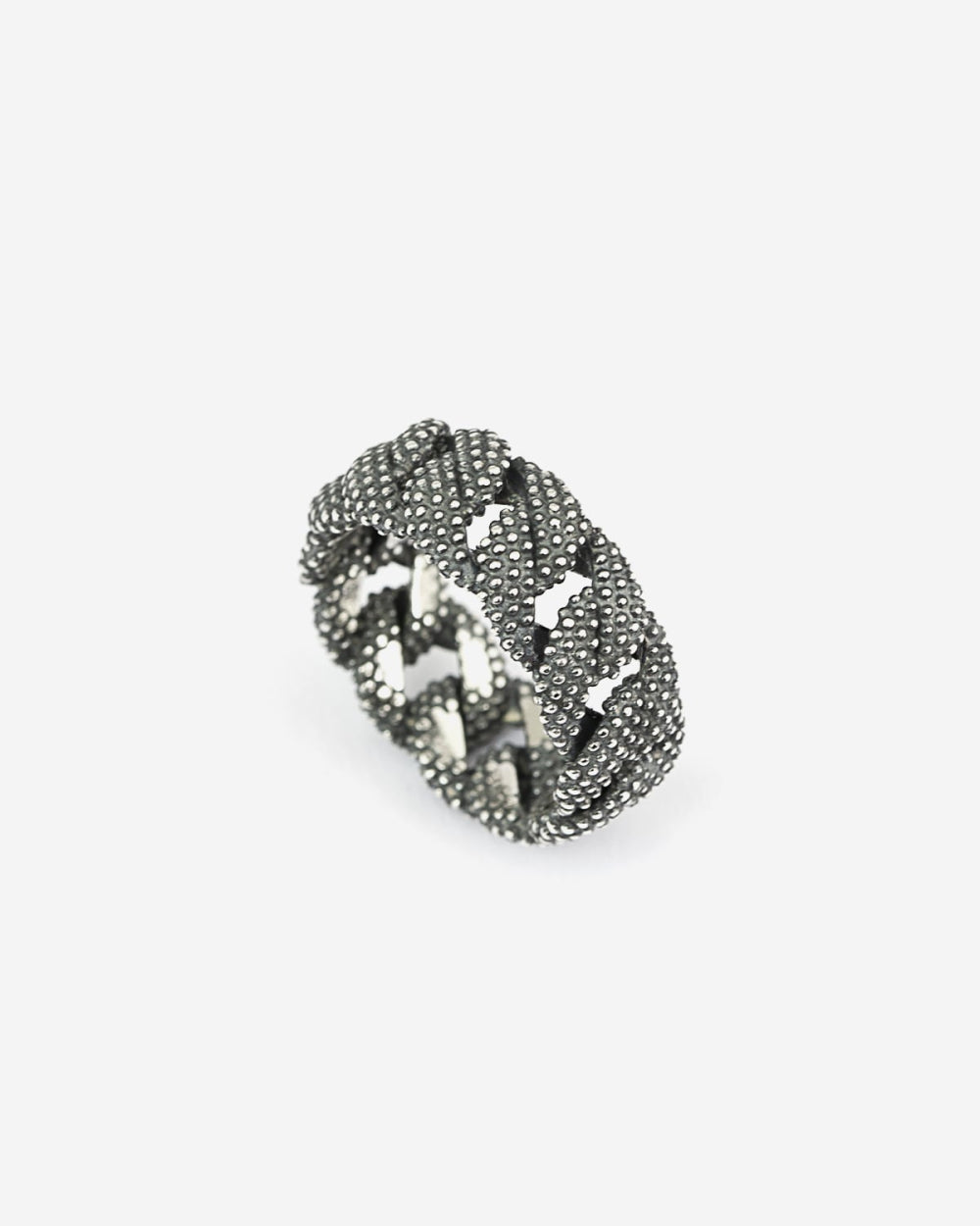 Anello grumetta piccola puntinata