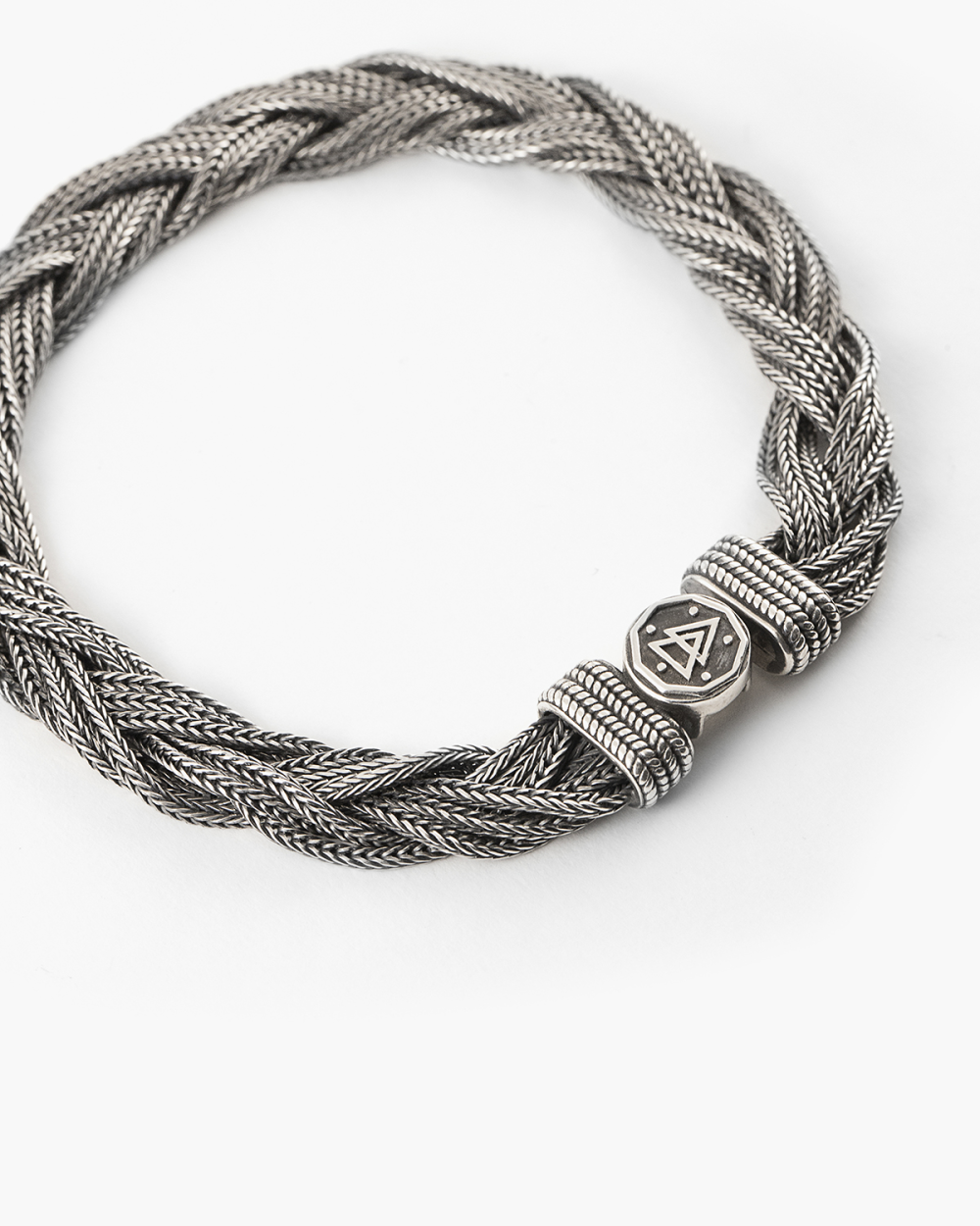 BRACCIALE IN ARGENTO INTRECCIATO MATRIX Nove25